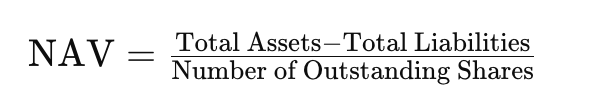 A simple formula for calculating NAV