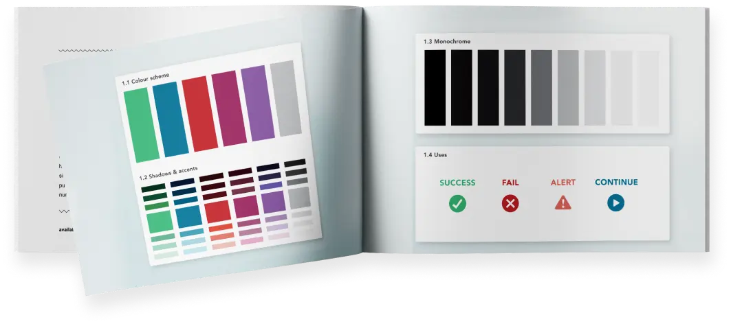 Authentic Digital Equinity book with old colors palettes